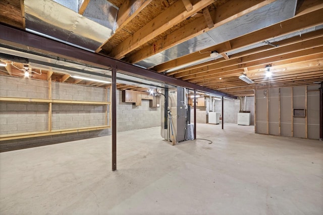 W159N4835 Graysland Dr Unit E, Menomonee Falls, WI 53051 - unfinished below grade area with heating unit