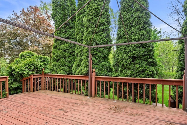 W159N4835 Graysland Dr Unit E, Menomonee Falls, WI 53051 - view of wooden deck