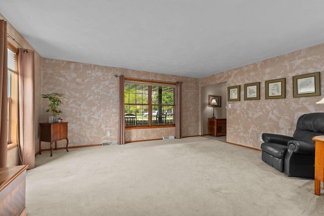 3226 W Twin Willow Ct, Appleton, WI 54914 - unfurnished room featuring wallpapered walls, carpet, and baseboards