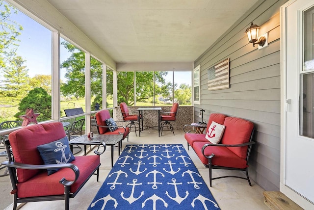 690 Valleyview Ct Unit 35-22, Lake Geneva, WI 53147 - view of patio featuring an outdoor living space and outdoor dining space