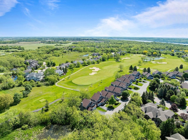 690 Valleyview Ct Unit 35-22, Lake Geneva, WI 53147 - aerial perspective of suburban area featuring a golf course and a large body of water