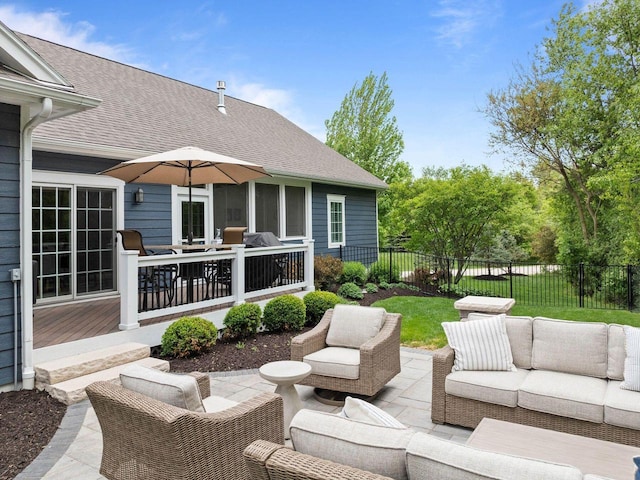 833 Red Hawk Dr, Walworth, WI 53184 - view of patio with an outdoor hangout area