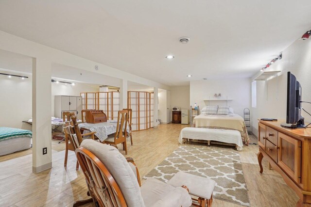 354 Pine Ct, Muscoda, WI 53573 - bedroom with light wood finished floors