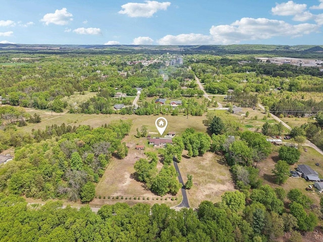 354 Pine Ct, Muscoda, WI 53573 - aerial view of a heavily wooded area
