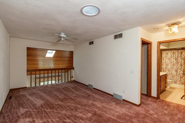 7423 Cedar Creek Trl, Madison, WI 53717 - empty room with ceiling fan, light colored carpet, and baseboards