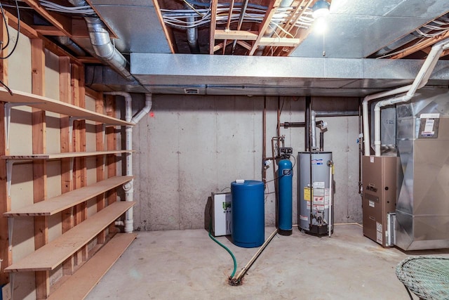 7423 Cedar Creek Trl, Madison, WI 53717 - unfinished below grade area featuring water heater and heating unit
