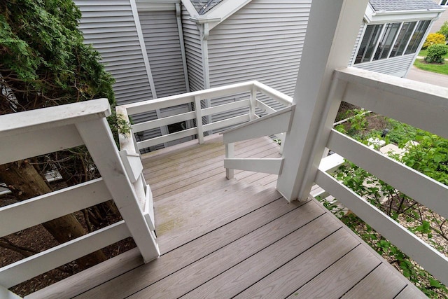 7423 Cedar Creek Trl, Madison, WI 53717 - view of wooden terrace