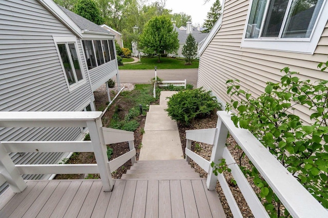 7423 Cedar Creek Trl, Madison, WI 53717 - view of wooden terrace