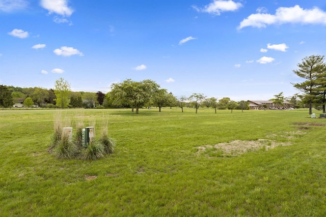 W4949 Cottage Ln, Sherwood, WI 54169 - view of green lawn with a view of countryside