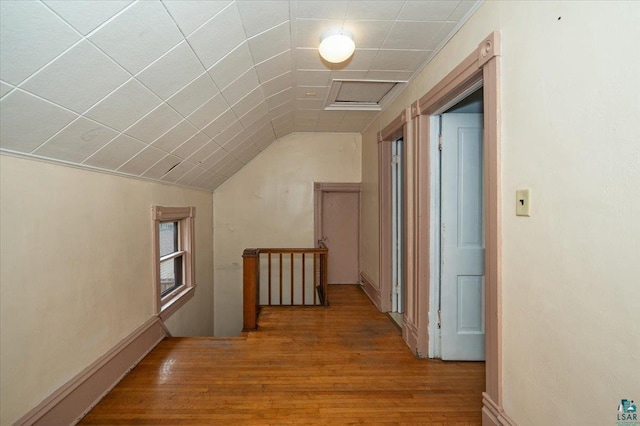 1112 Baxter Ave, Superior, WI 54880 - bonus room featuring wood finished floors and vaulted ceiling