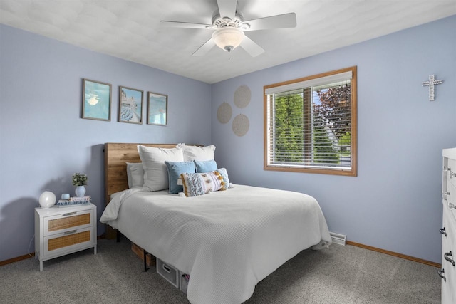 W5841 Easter Lily Dr, Appleton, WI 54915 - bedroom featuring baseboards, carpet floors, and a ceiling fan