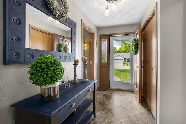 W5841 Easter Lily Dr, Appleton, WI 54915 - entrance foyer with stone finish floors