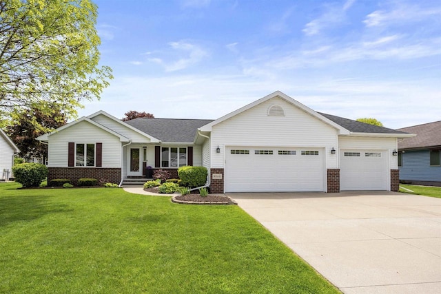 W5841 Easter Lily Dr, Appleton, WI 54915 - single story home featuring brick siding and an attached garage