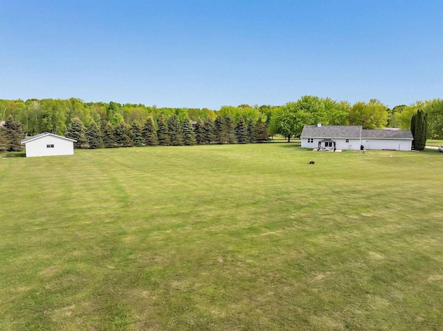 3687 Foxwoods Ln, Abrams, WI 54101 - view of grassy yard with a view of trees