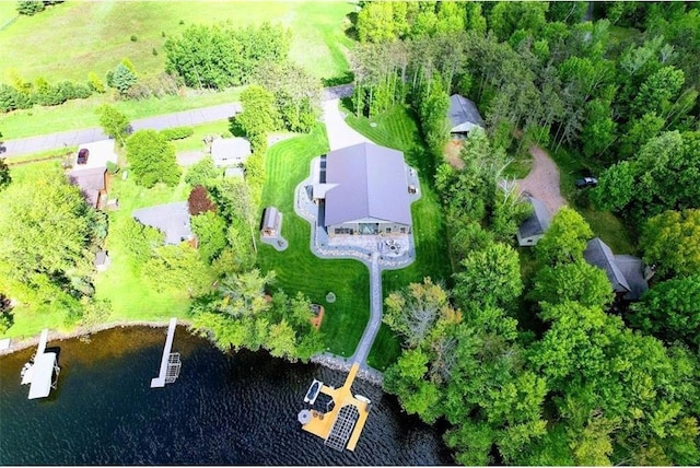 N528 Park Dr, New Auburn, WI 54757 - drone / aerial view of a large body of water