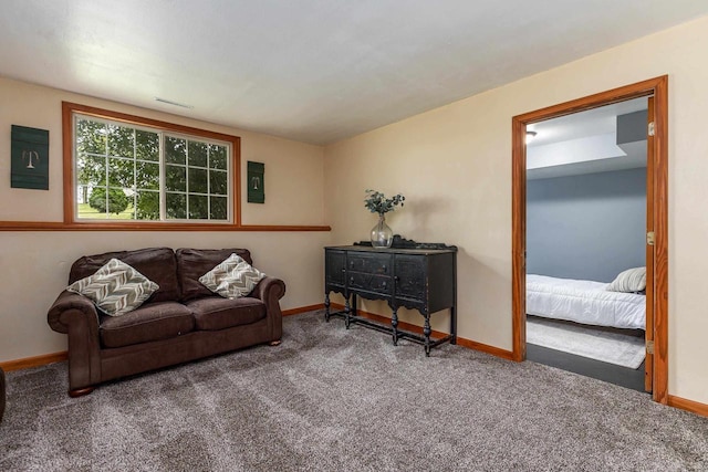 1320 Raymond Ct, Platteville, WI 53818 - carpeted living room with baseboards and electric panel