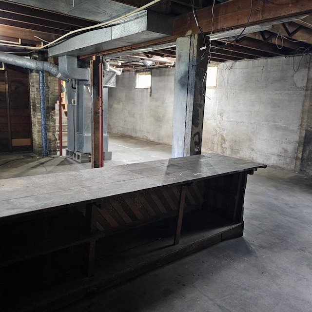 1048 W Wisconsin St, Portage, WI 53901 - basement featuring heating unit