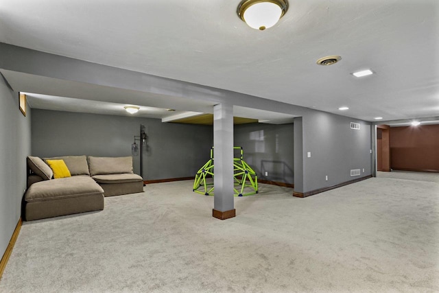 4705 Winnequah Rd, Monona, WI 53716 - carpeted living area featuring baseboards