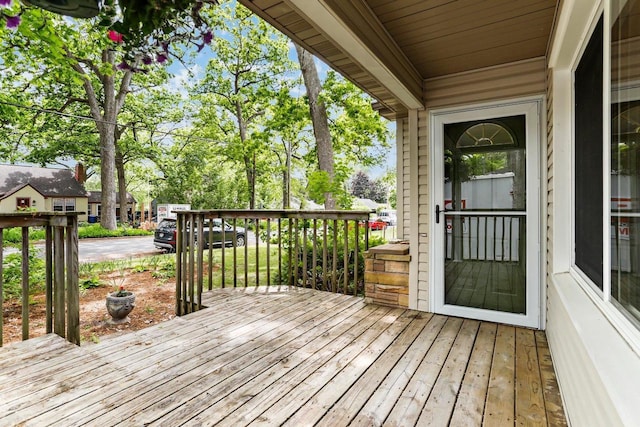 4705 Winnequah Rd, Monona, WI 53716 - view of wooden terrace
