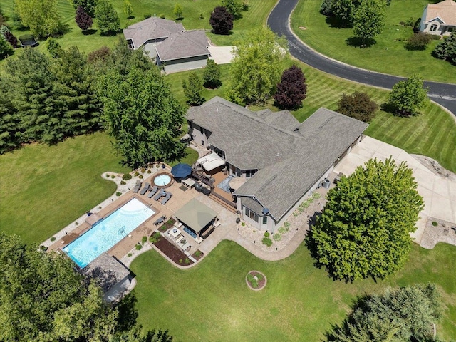 7197 Welford Pl, Sun Prairie, WI 53590 - aerial view of a pool area