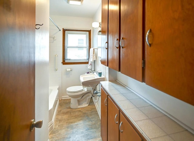 613 Anthony Ln, Madison, WI 53711 - full bathroom featuring toilet, shower / bath combination, and vanity