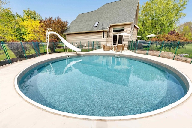 8373 Serenity Ln, Pulaski, WI 54162 - view of swimming pool featuring a water slide