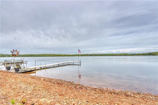 N5757 Division Ave, Stone Lake, WI 54876 - dock area with a water view