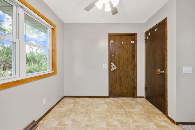 530 Dapin Rd, Madison, WI 53704 - entryway featuring baseboards and ceiling fan