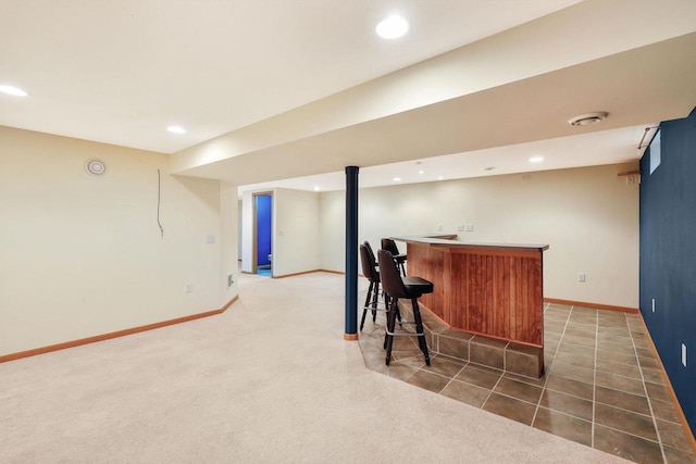 530 Dapin Rd, Madison, WI 53704 - indoor bar with recessed lighting and carpet floors