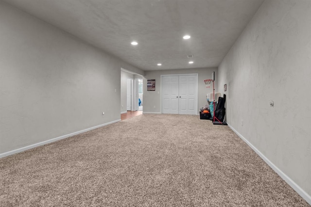 1308 Lavender Ln, Appleton, WI 54915 - empty room featuring carpet floors, recessed lighting, and baseboards