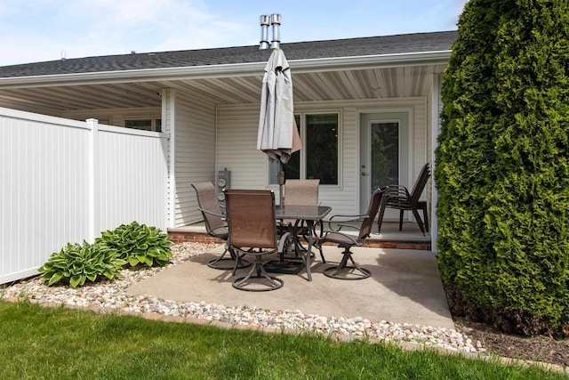1308 Lavender Ln, Appleton, WI 54915 - view of patio featuring outdoor dining space