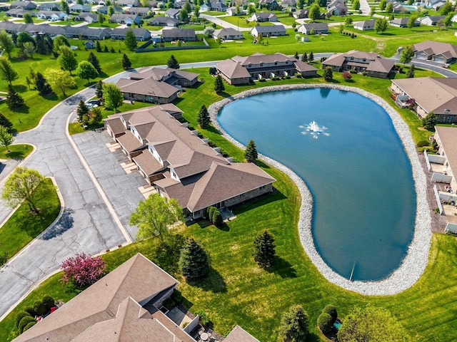 1243 Pond View Cir, De Pere, WI 54115 - aerial view of residential area featuring a large body of water