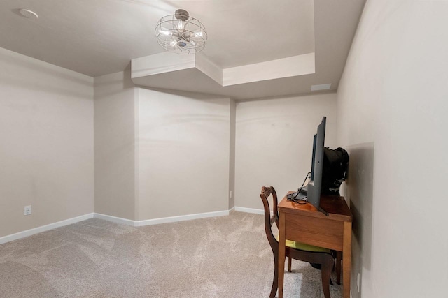 1243 Pond View Cir, De Pere, WI 54115 - office space featuring light carpet and baseboards