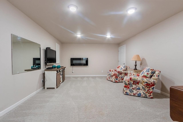 1243 Pond View Cir, De Pere, WI 54115 - sitting room with carpet flooring and baseboards