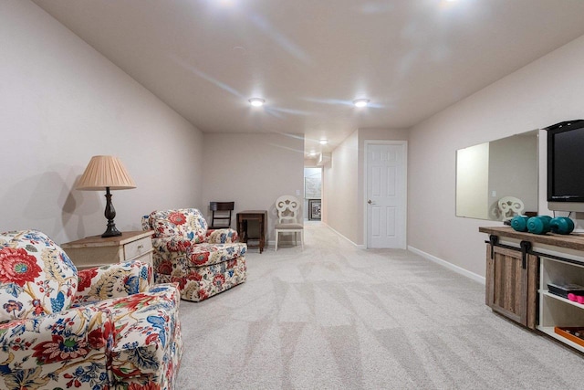 1243 Pond View Cir, De Pere, WI 54115 - living area with carpet flooring and baseboards