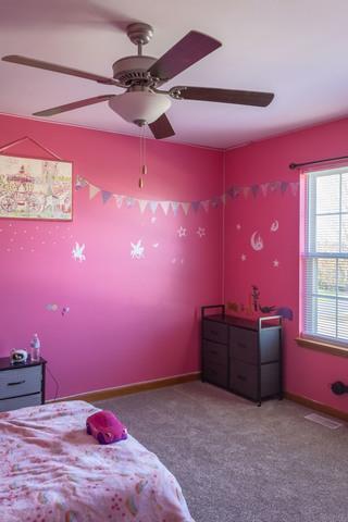 516 Prairie Point Dr, Poplar Grove, IL 61065 - bedroom featuring carpet floors and ceiling fan
