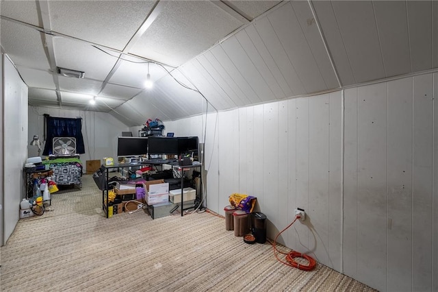 623 Starr Ave, Eau Claire, WI 54703 - additional living space featuring carpet and lofted ceiling