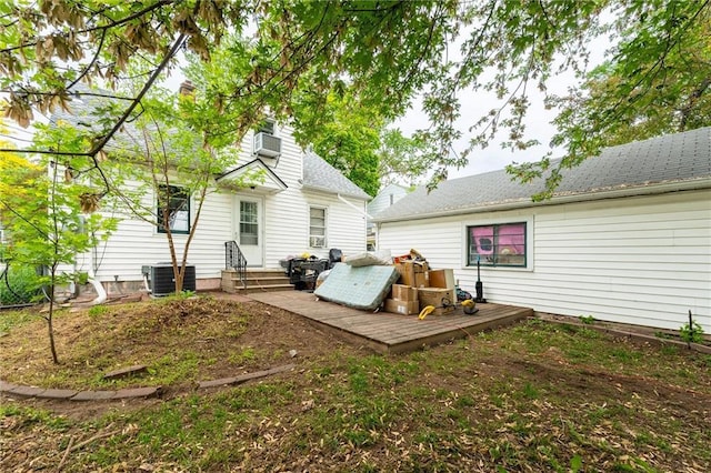 623 Starr Ave, Eau Claire, WI 54703 - back of house featuring a deck and central AC unit