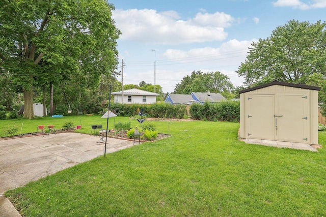 219 Summit St, Portage, WI 53901 - view of green lawn with a patio
