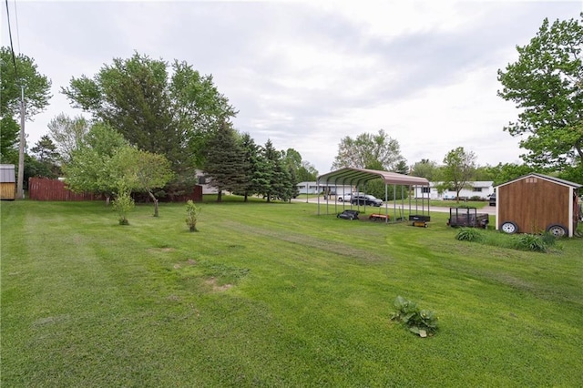 12924 Thomas St, Osseo, WI 54758 - view of yard featuring a detached carport