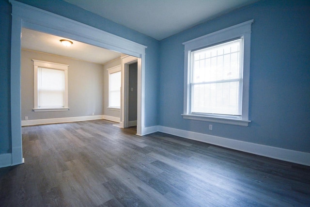 116 E Concordia Ave, Milwaukee, WI 53212 - unfurnished room with dark wood-style flooring and baseboards
