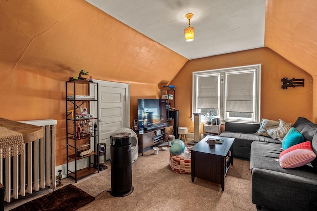 2615 N Summit Ave, Milwaukee, WI 53211 - carpeted living area featuring lofted ceiling