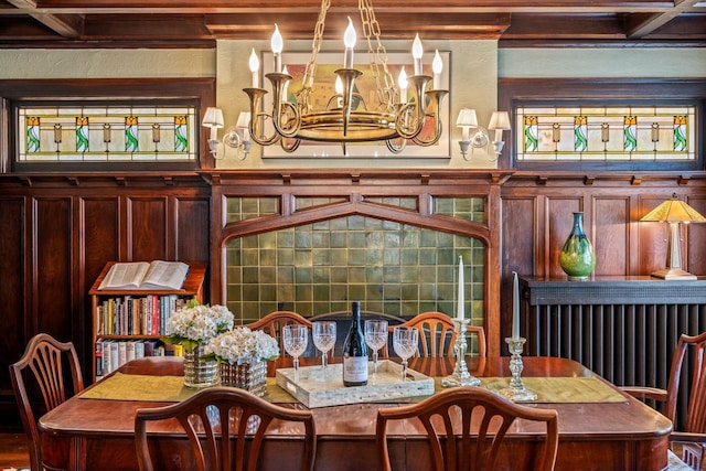 2615 N Summit Ave, Milwaukee, WI 53211 - dining space featuring a chandelier and crown molding