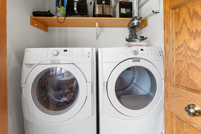 W9555 Zimmerman Dr, Beaver Dam, WI 53916 - washroom with separate washer and dryer