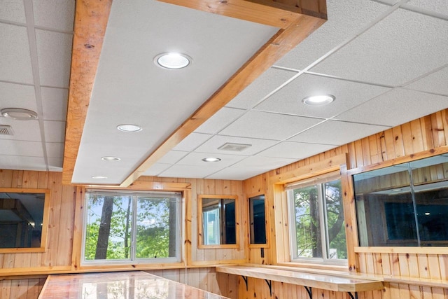554 N Harvard Ave, Endeavor, WI 53930 - kitchen view of recessed lighting and wooden walls