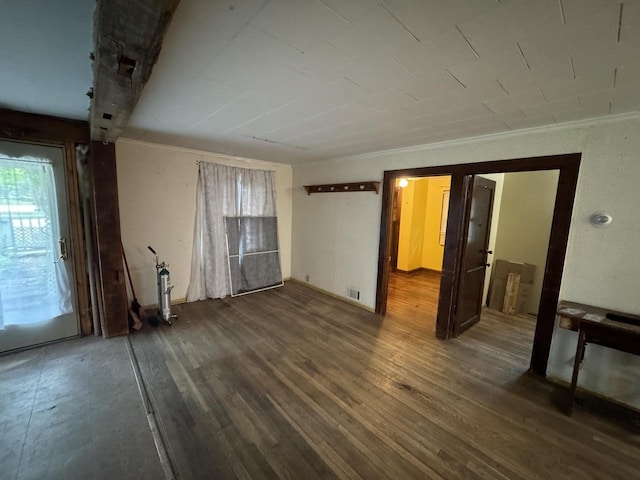 8444 Fish Hatchery Rd, Burlington, WI 53105 - unfurnished room with dark wood-style flooring