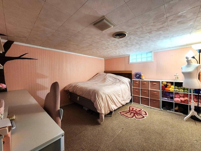 1130 10th St S, Wisconsin Rapids, WI 54494 - carpeted bedroom featuring ornamental molding