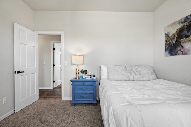 972 Margarets Way, Belleville, WI 53508 - bedroom featuring dark carpet and baseboards