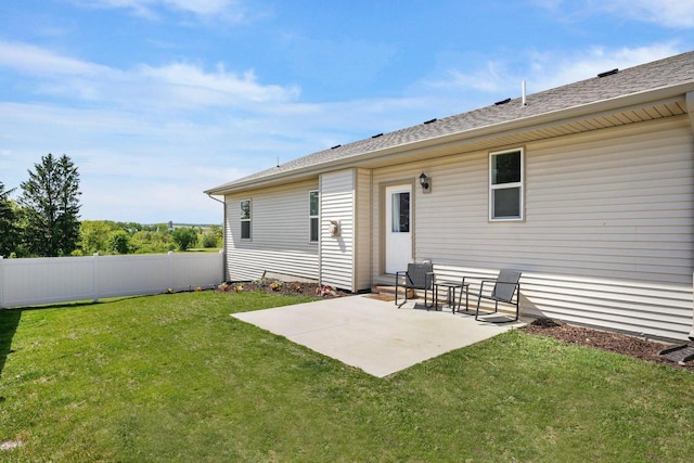 972 Margarets Way, Belleville, WI 53508 - rear view of property featuring a patio area and roof with shingles