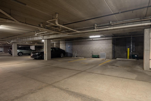 1300 N Prospect Ave Unit 205, Milwaukee, WI 53202 - parking deck with concrete block wall